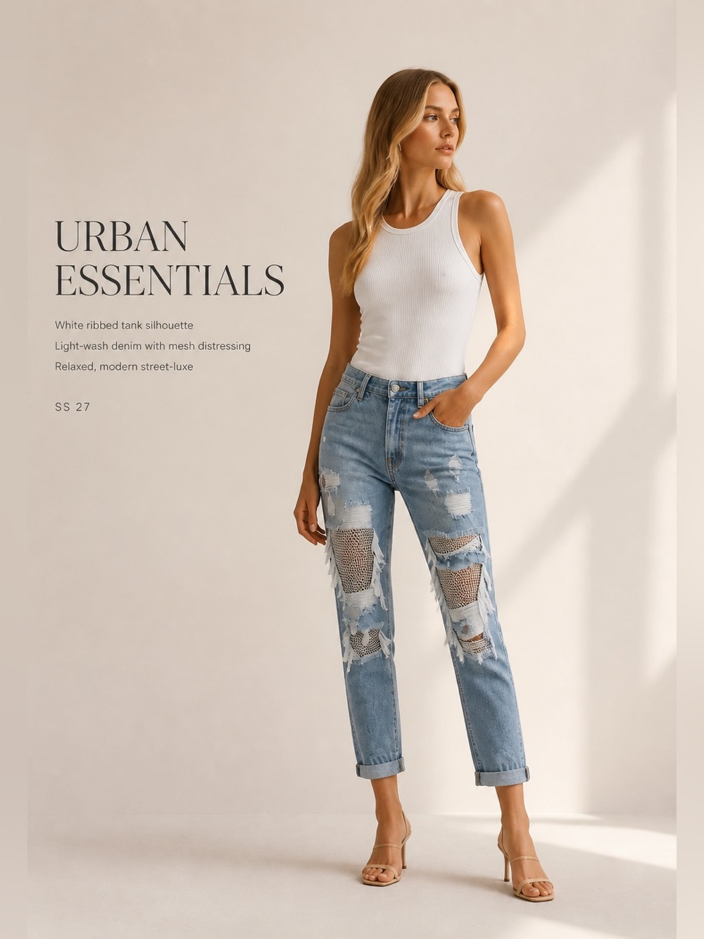 Embellished Boyfriend Jeans